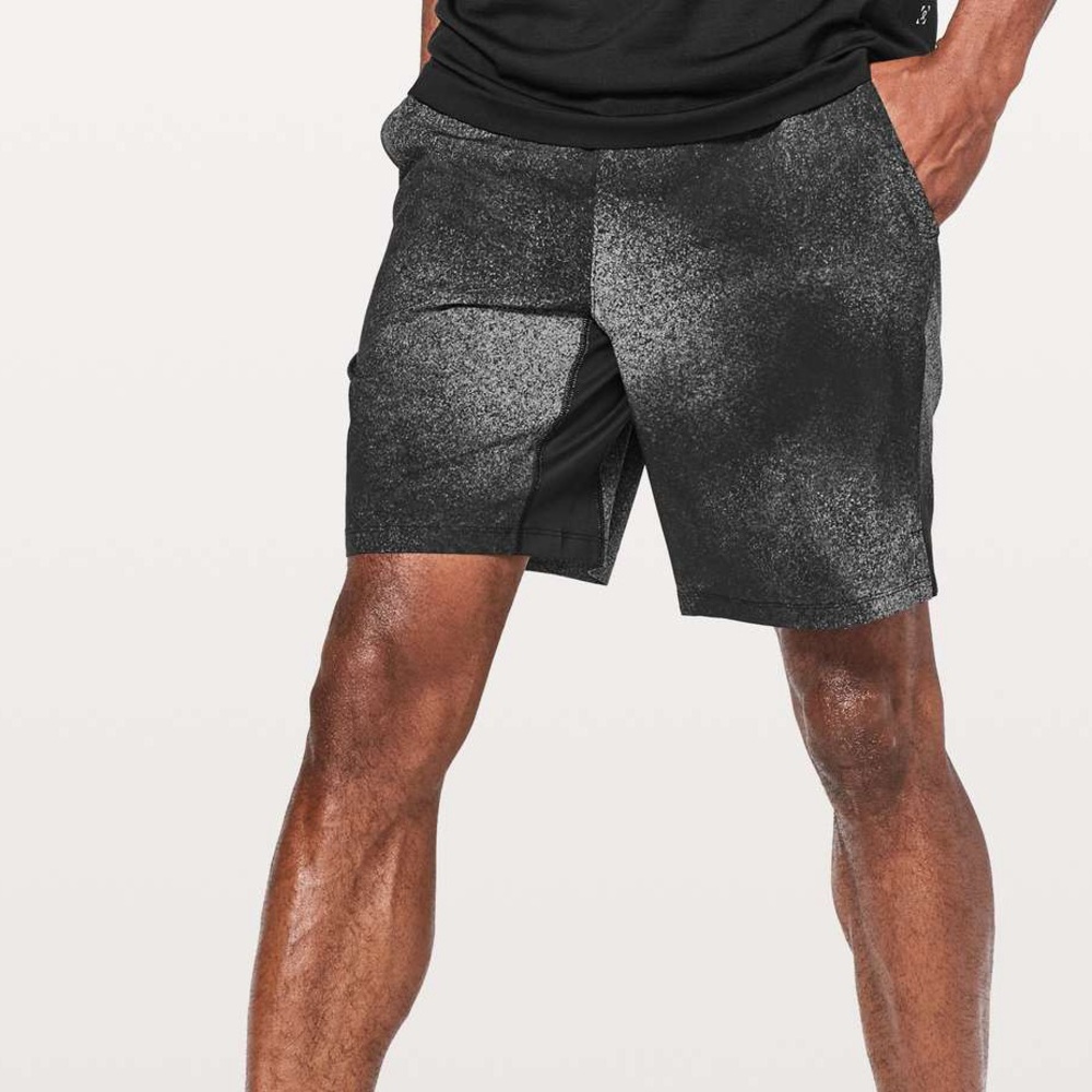 Lululemon T.H.E. Short 9” Ocean Spray Ice Grey Black